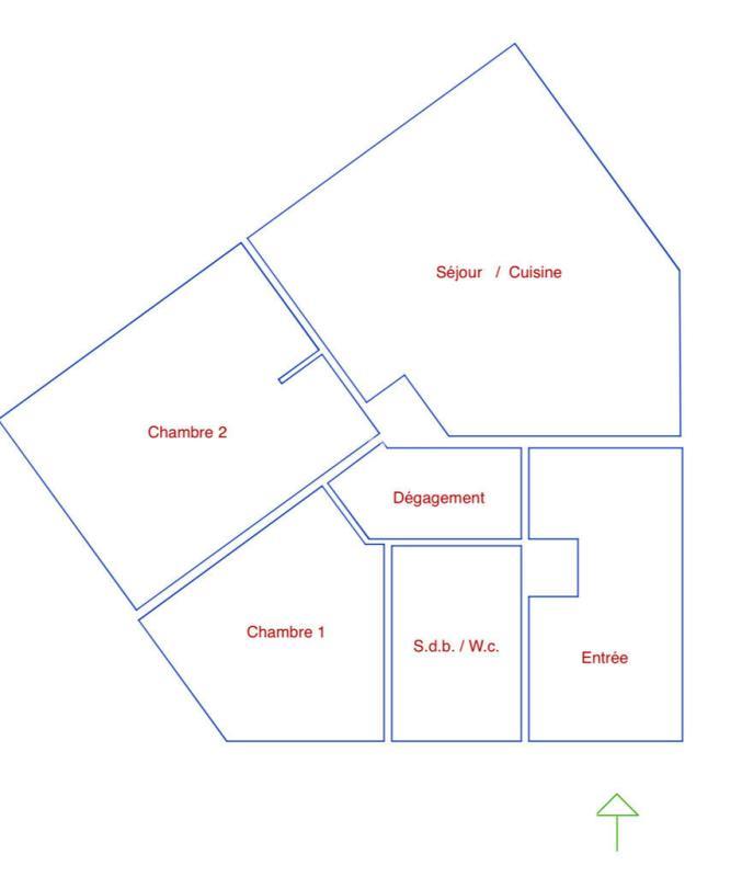 Appartement - 54 m² - 3 pièces