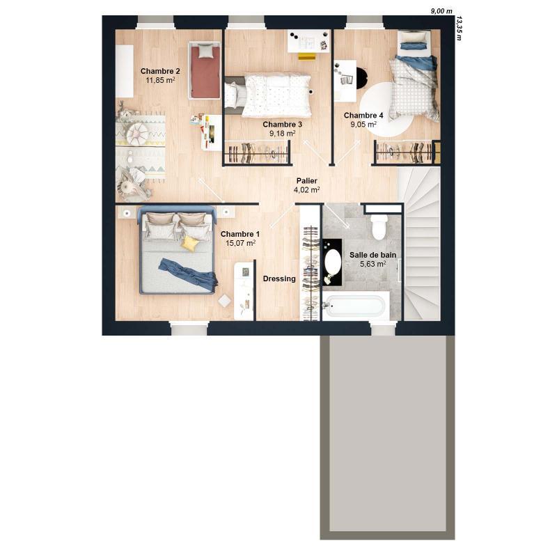 Maison - 112 m² - 6 pièces