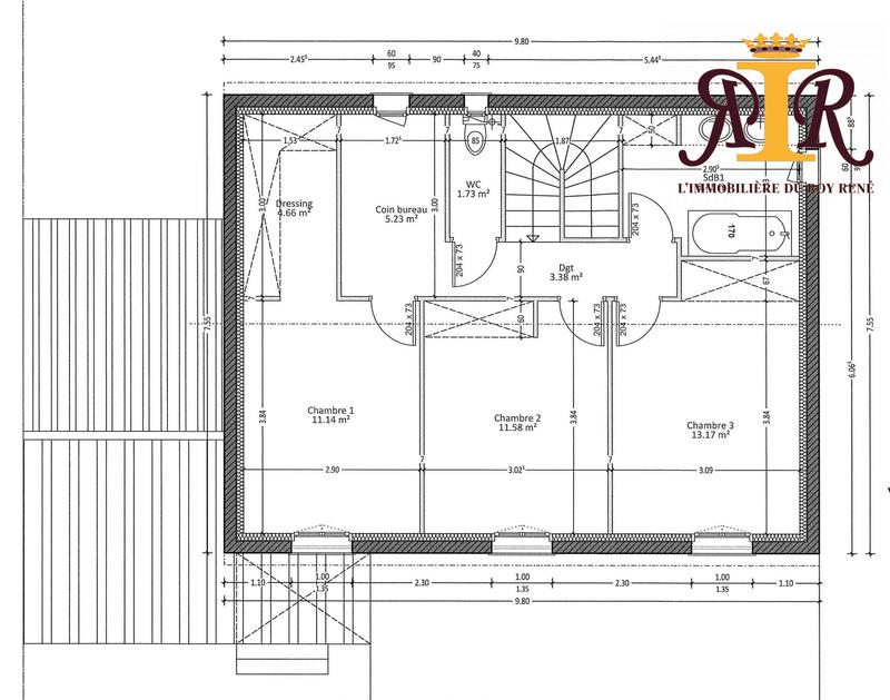 Bastide - 116 m² - 5 pièces
