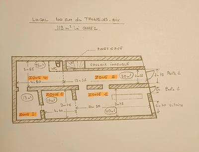 Local commercial - 119 m² - 5 pièces