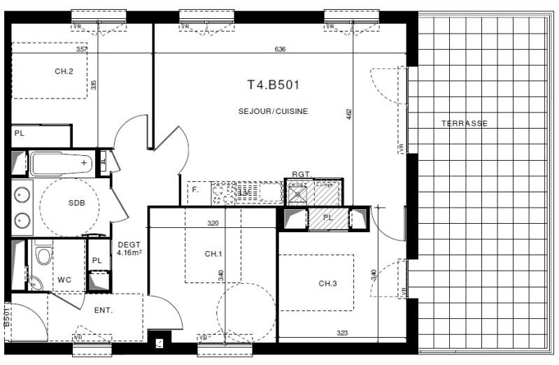 Appartement - 76 m² - 4 pièces