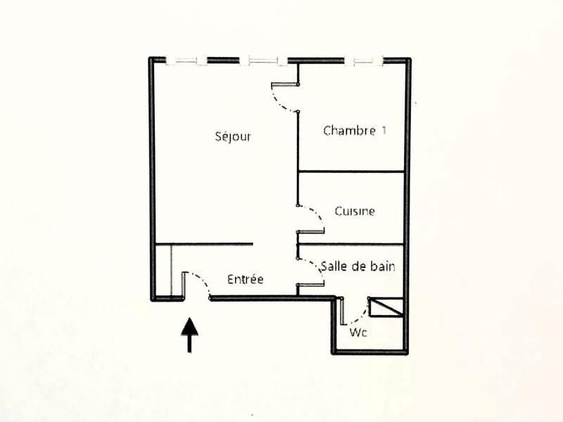 Appartement - 50 m² - 2 pièces
