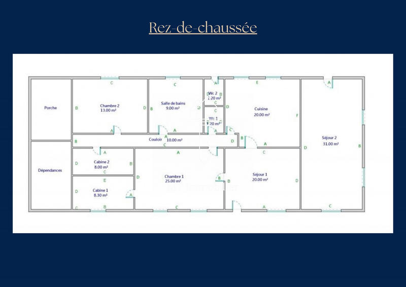 Maison ancienne - 146 m² - 6 pièces