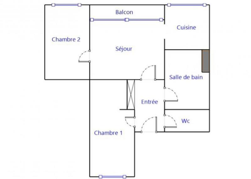 Appartement - 56 m² - 3 pièces