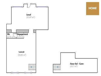 Local commercial - 70 m²