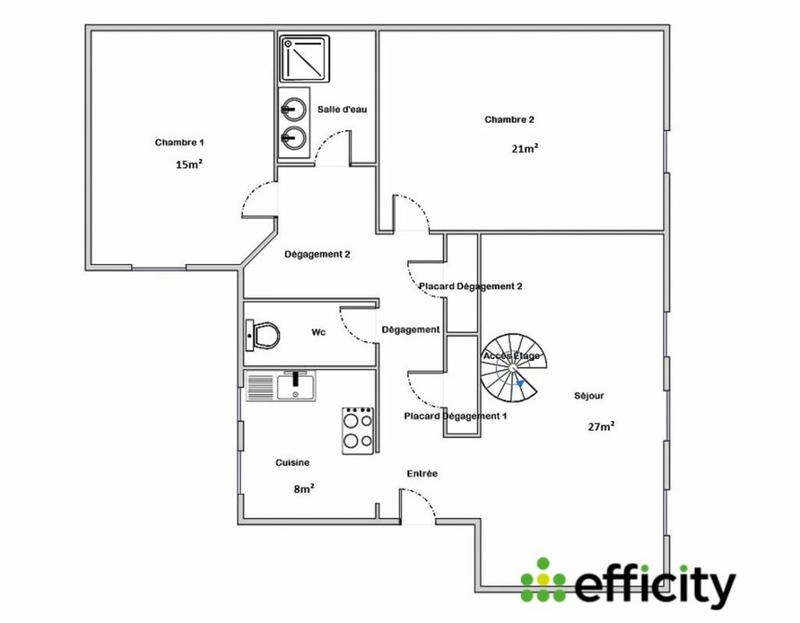 Duplex - 112 m² - 4 pièces