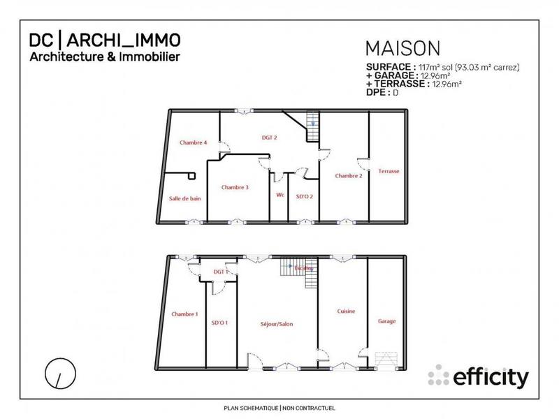 Maison - 117 m² - 5 pièces