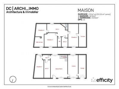 Maison - 117 m² - 5 pièces