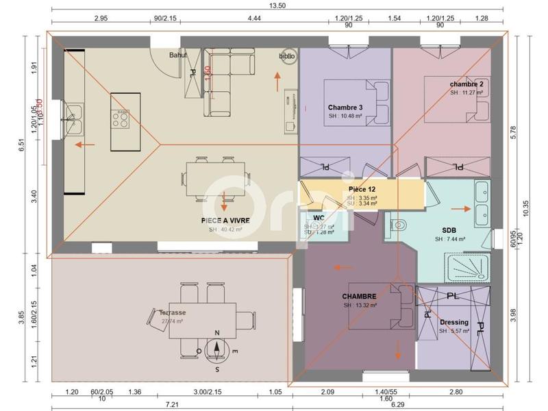 Villa - 93 m² - 3 pièces
