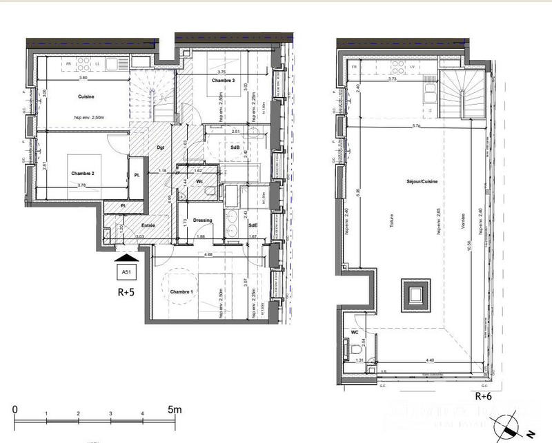 Appartement - 133 m² - 5 pièces