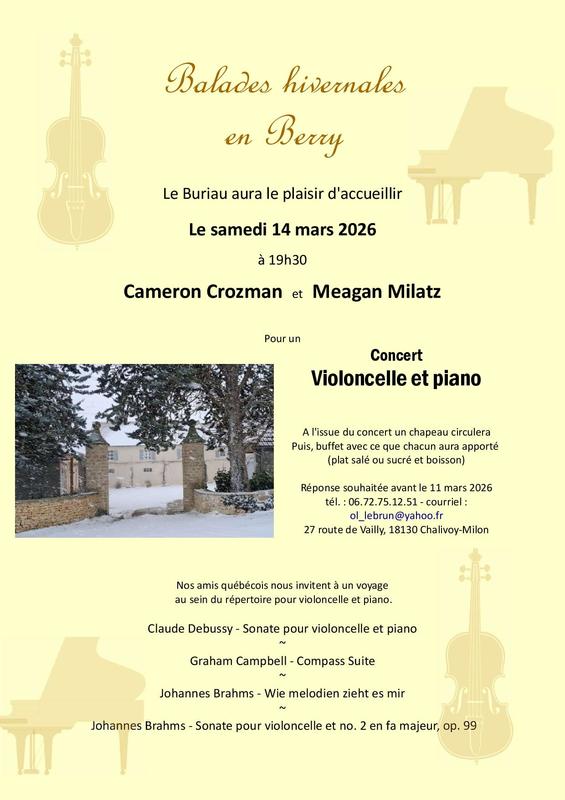 Balades hivernales en Berry (Concert de musique classique)