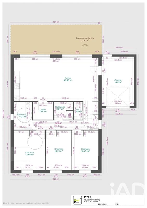 Maison - 95 m² - 4 pièces