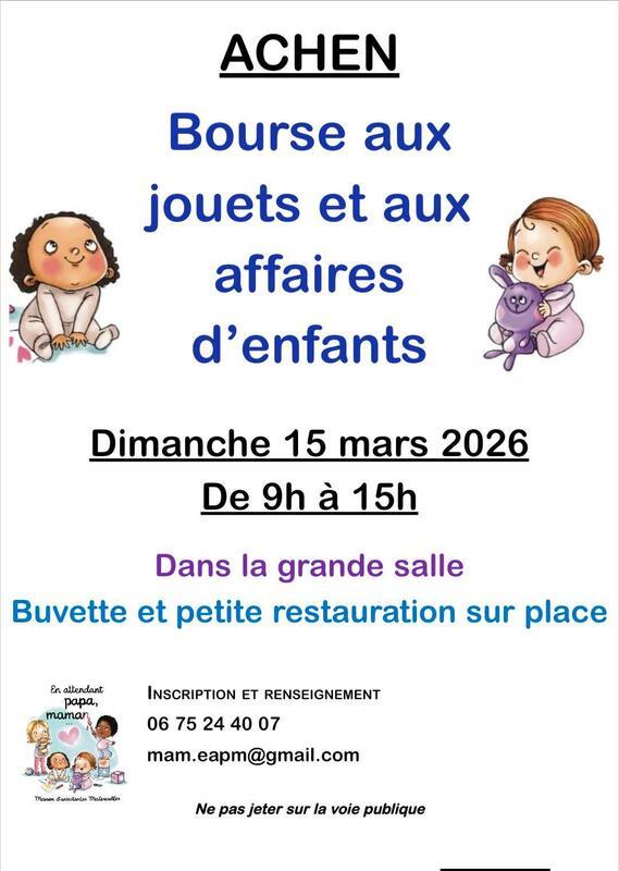 Bourse aux jouets et affaires d'enfants
