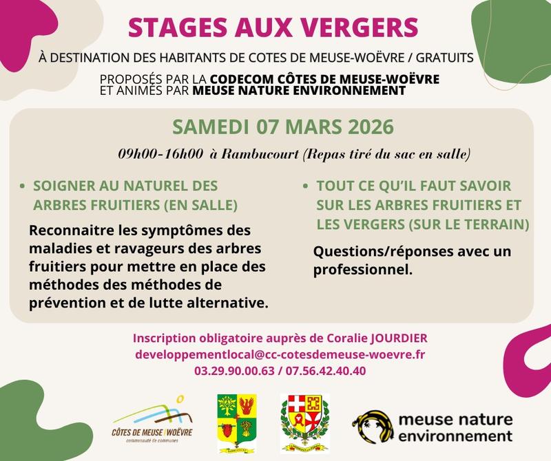 Stages aux vergers