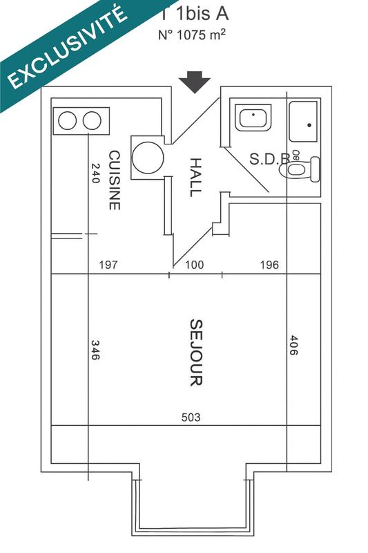 Appartement - 31 m² - 2 pièces