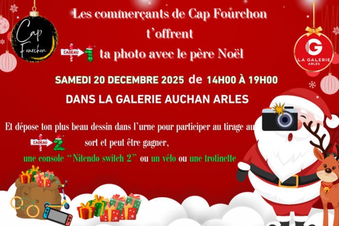 Le Père Noël à Cap Fourchon