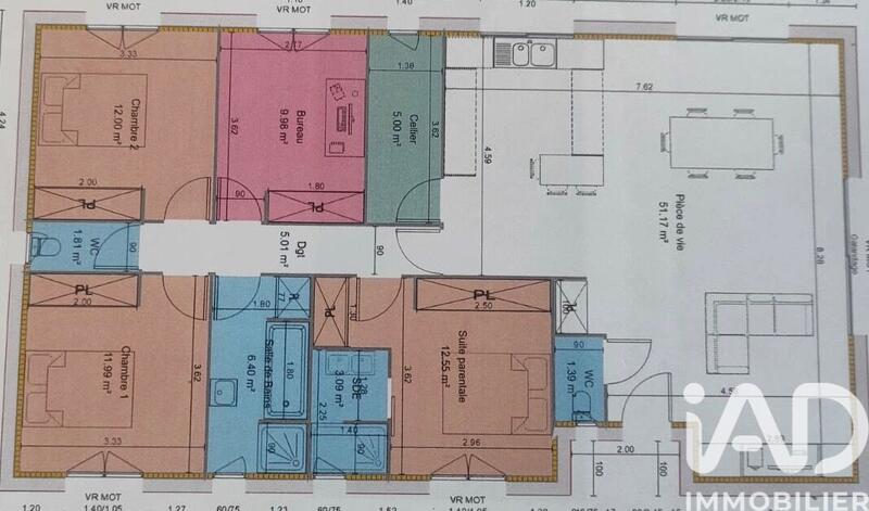 Maison - 120 m² - 5 pièces