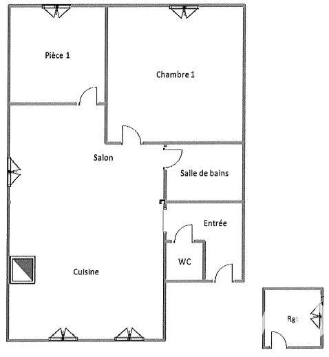 Appartement - 62 m² - 3 pièces