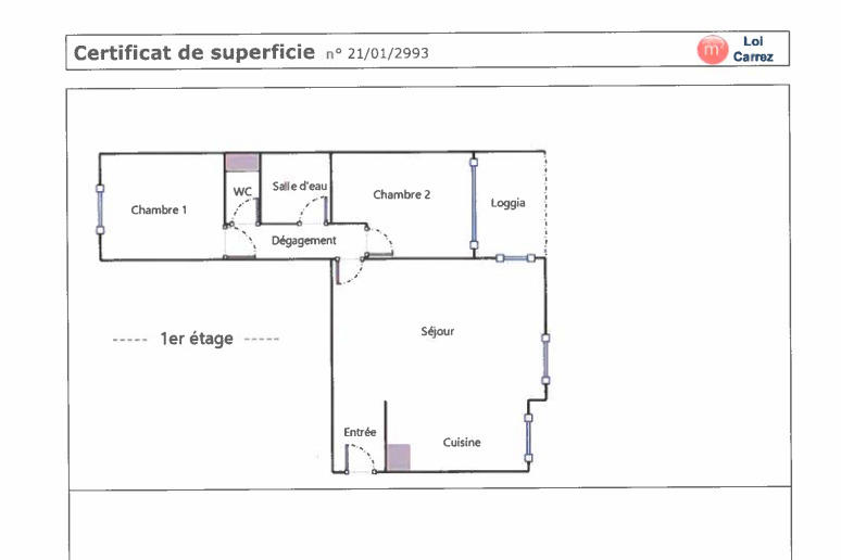 Appartement - 62 m² - 3 pièces