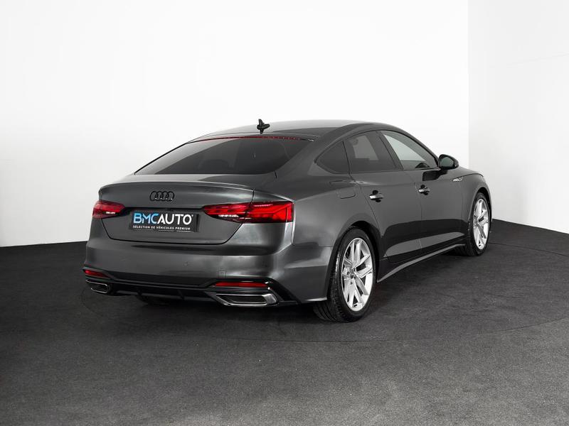Audi A5 Sportback s-Line 35 Tdi 163ch Ja18p Virtual Cockpit Cuir Chauf Camera Attelage s-Tronic Mhev