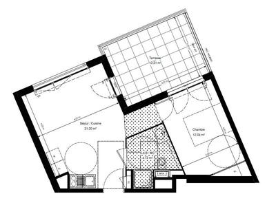 Appartement - 38 m² - 2 pièces