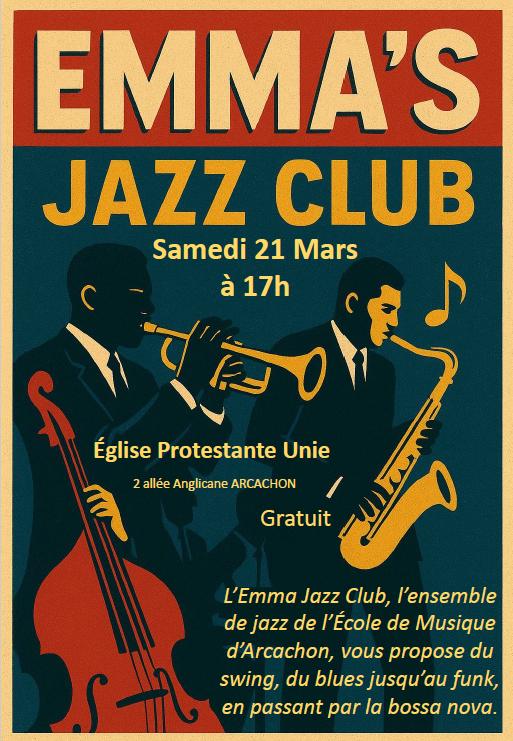Concert de l’Emma Jazz : Ensemble de l’Ecole de Musique d’Arcachon