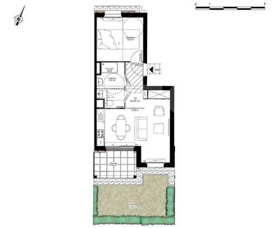 Appartement - 40 m² - 2 pièces