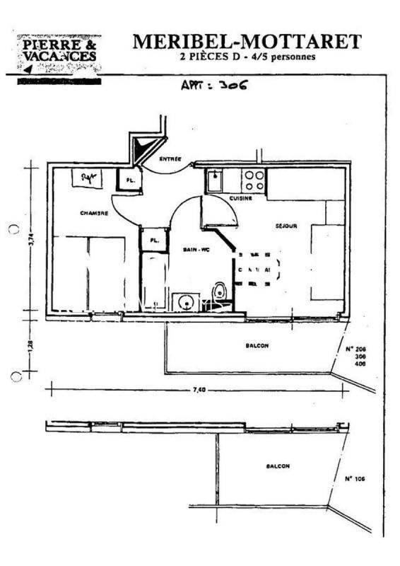 Appartement - 26 m² - 2 pièces