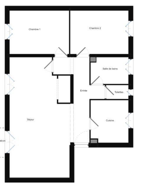 Appartement - 70 m² - 3 pièces