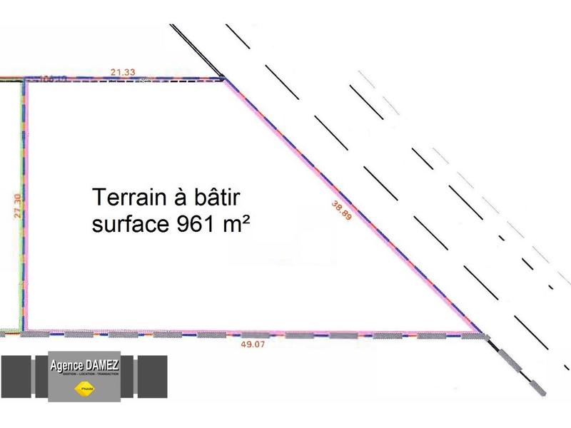 Terrain - 960 m²