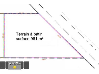 Terrain - 960 m²
