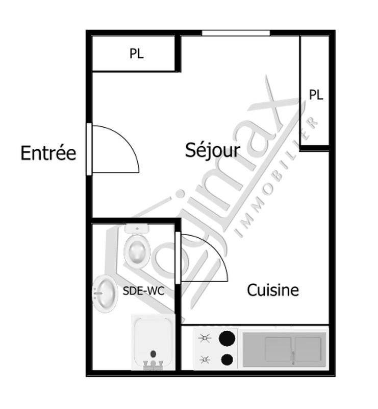 Appartement - 14 m² - 1 pièce