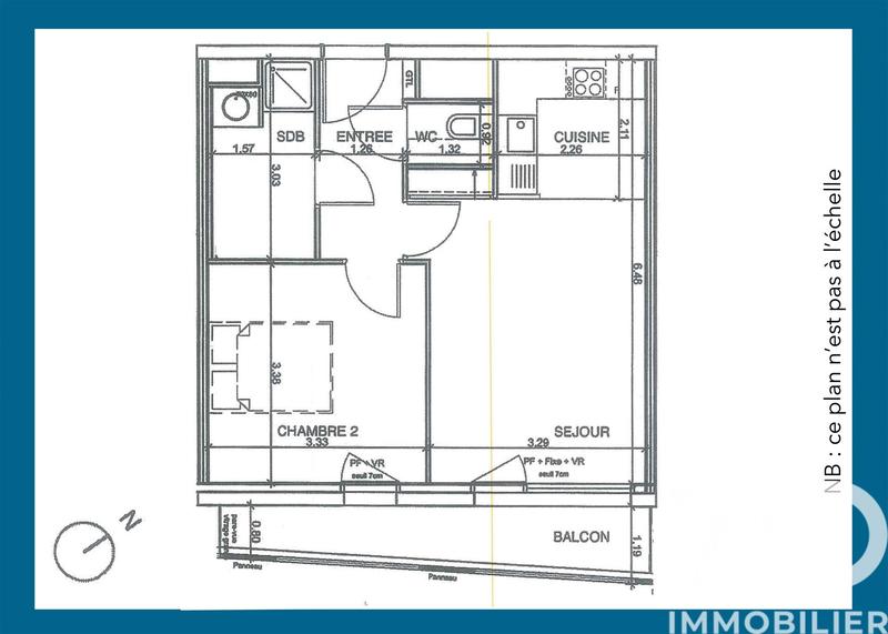 Appartement - 40 m² - 2 pièces