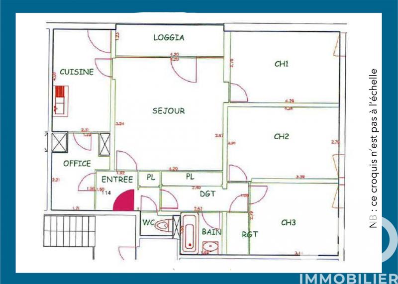 Appartement - 81 m² - 4 pièces