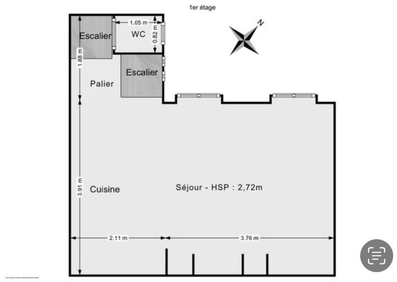 Appartement - 47 m² - 2 pièces