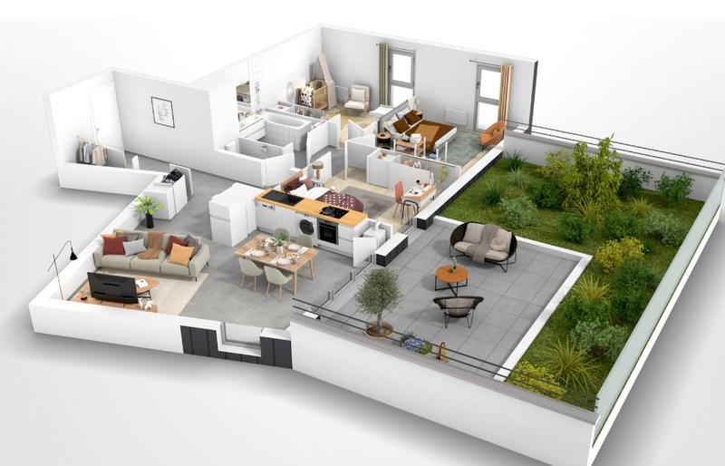 Appartement - 87 m² - 4 pièces