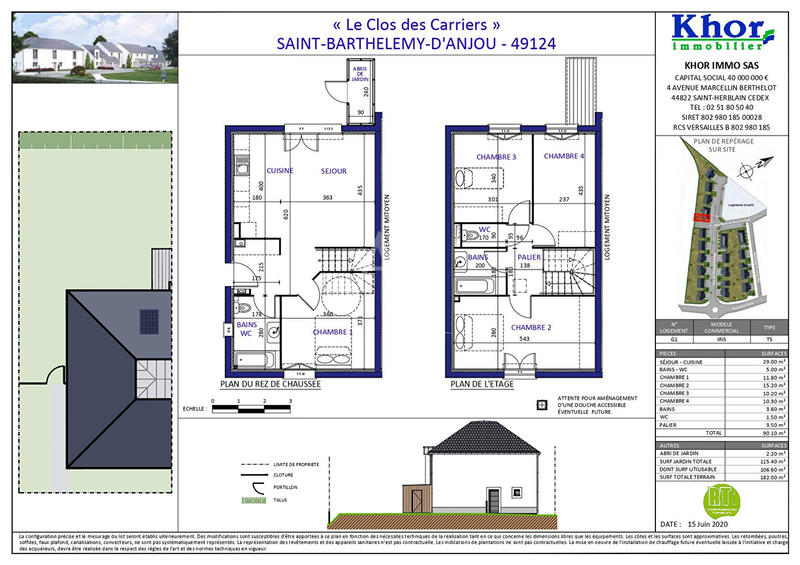 Maison - 90 m² - 5 pièces