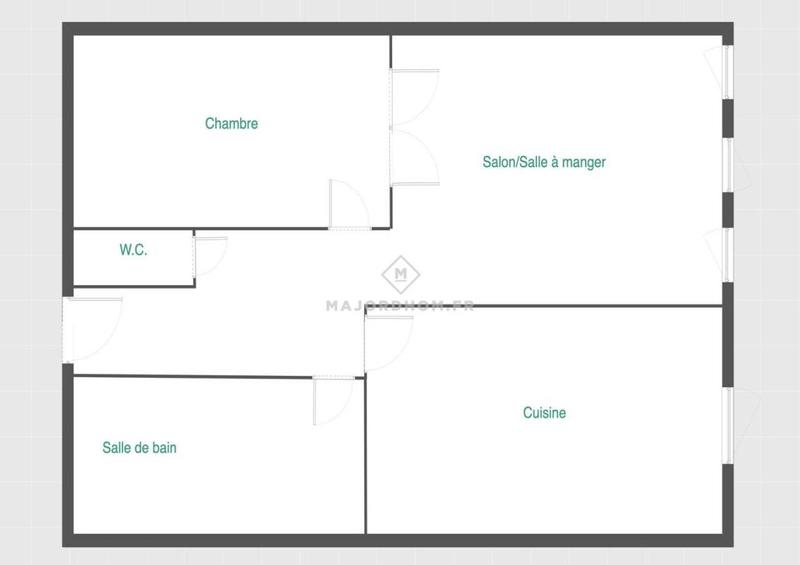 Appartement - 40 m² - 2 pièces