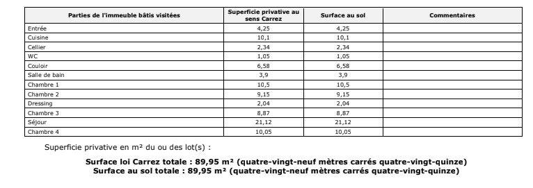 Appartement - 90 m² - 5 pièces