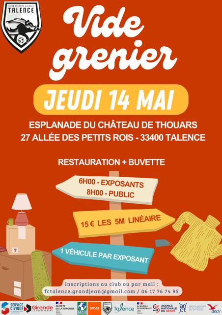 Vide greniers - association football club talence
