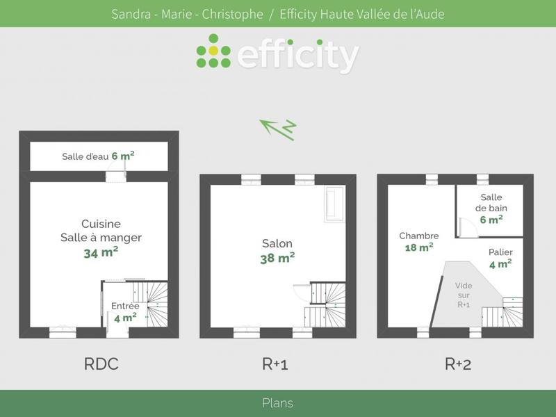 Maison - 110 m² - 3 pièces