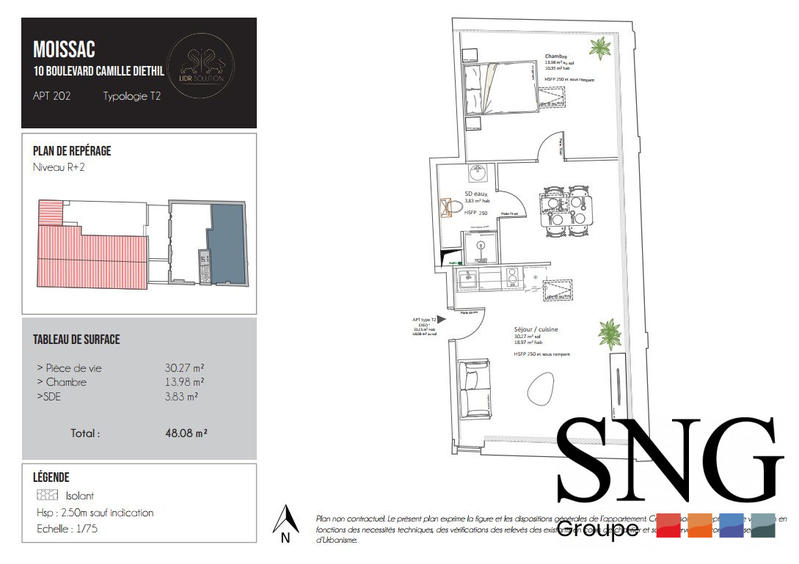 Appartement - 33 m² - 1 pièce