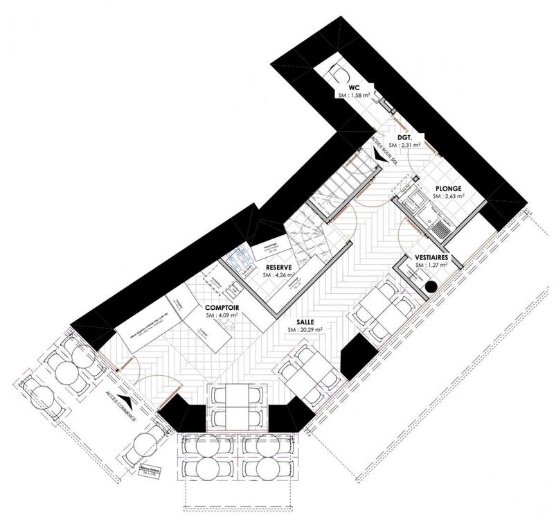 Local commercial - 58 m²