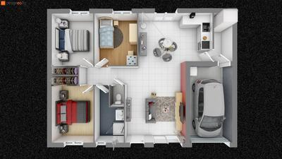 Maison - 75 m² - 5 pièces