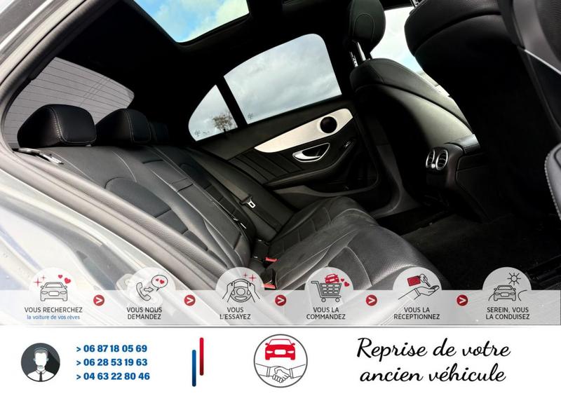 Mercedes c 220 d Amg Line / 9g-Tronic Palette 117 000Km*Moteur à Chaine*Révision Ok complètes chez mercedes*Drive Select *Caméra* Grand Toit Ouvrant en Verre Coulissant*Autoradio Cd/Mp3 (+Commande aux volant) Emplacement Carte Sd Prise Usb I phone Bluetoo