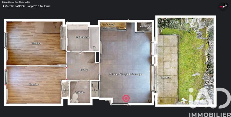 Appartement - 54 m² - 3 pièces