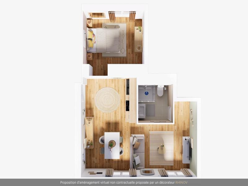 Appartement - 38 m² - 2 pièces