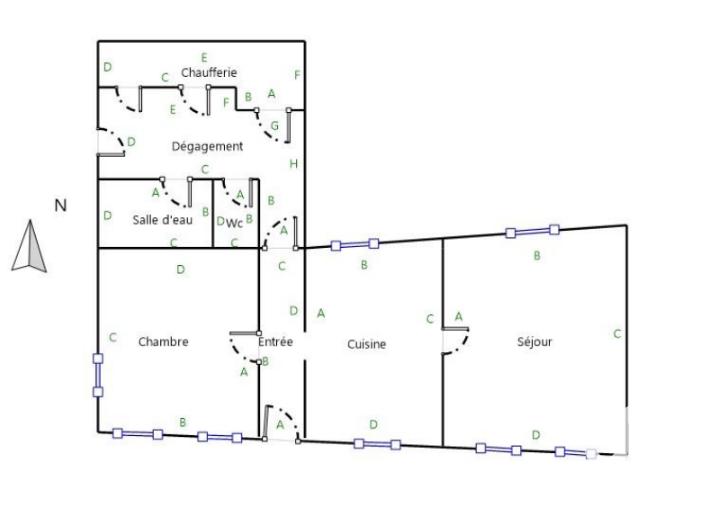 Maison de village - 72 m² - 2 pièces