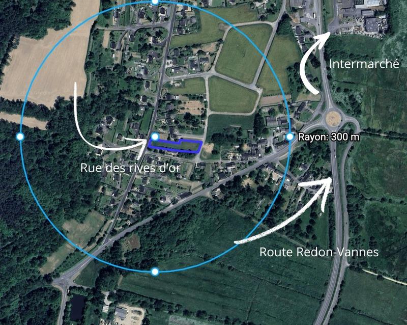 Terrain constructible - 1 100 m²