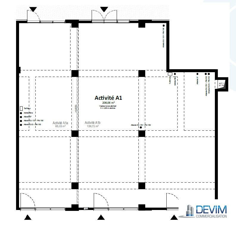 Local commercial - 206 m²